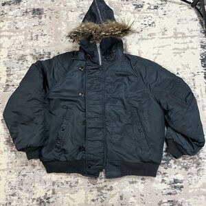 Spiewak N-5A USA Bomber Flying Fur Hood Golden Fleece XL/48 Parka Extreme Cold